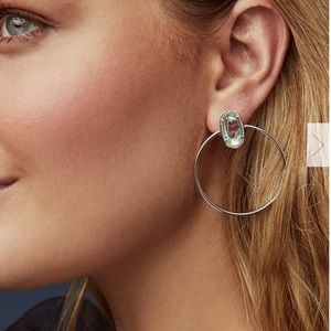 NEW Kendra Scott Mayra Silver Hoop Earrings